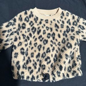 Carters Fuzzy Cheetah Print Sweater